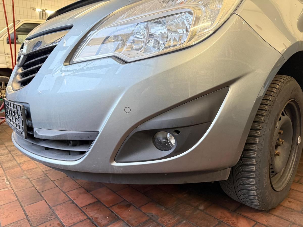 Opel Meriva B original Sto&szlig;stange Sto&szlig;f&auml;nger vorn Z179 Silbersee Vorfacelift BJ10